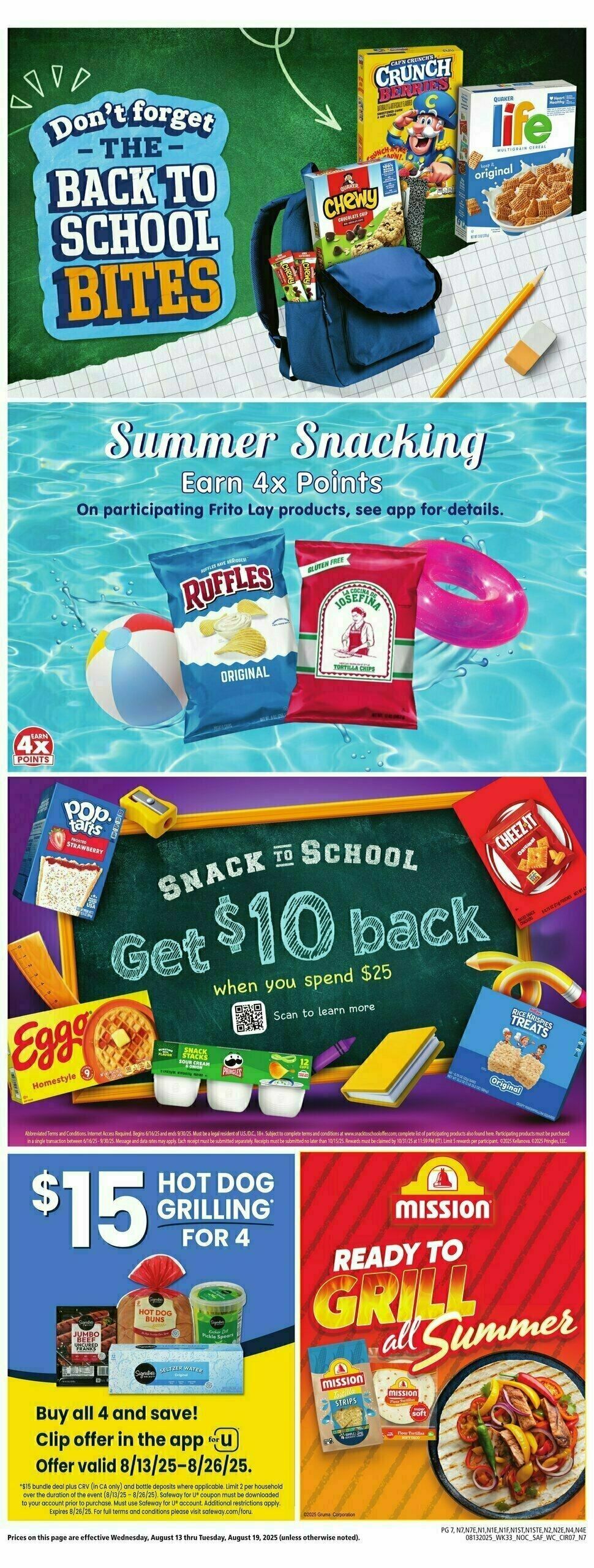 Safeway Weekly Ad from August 13