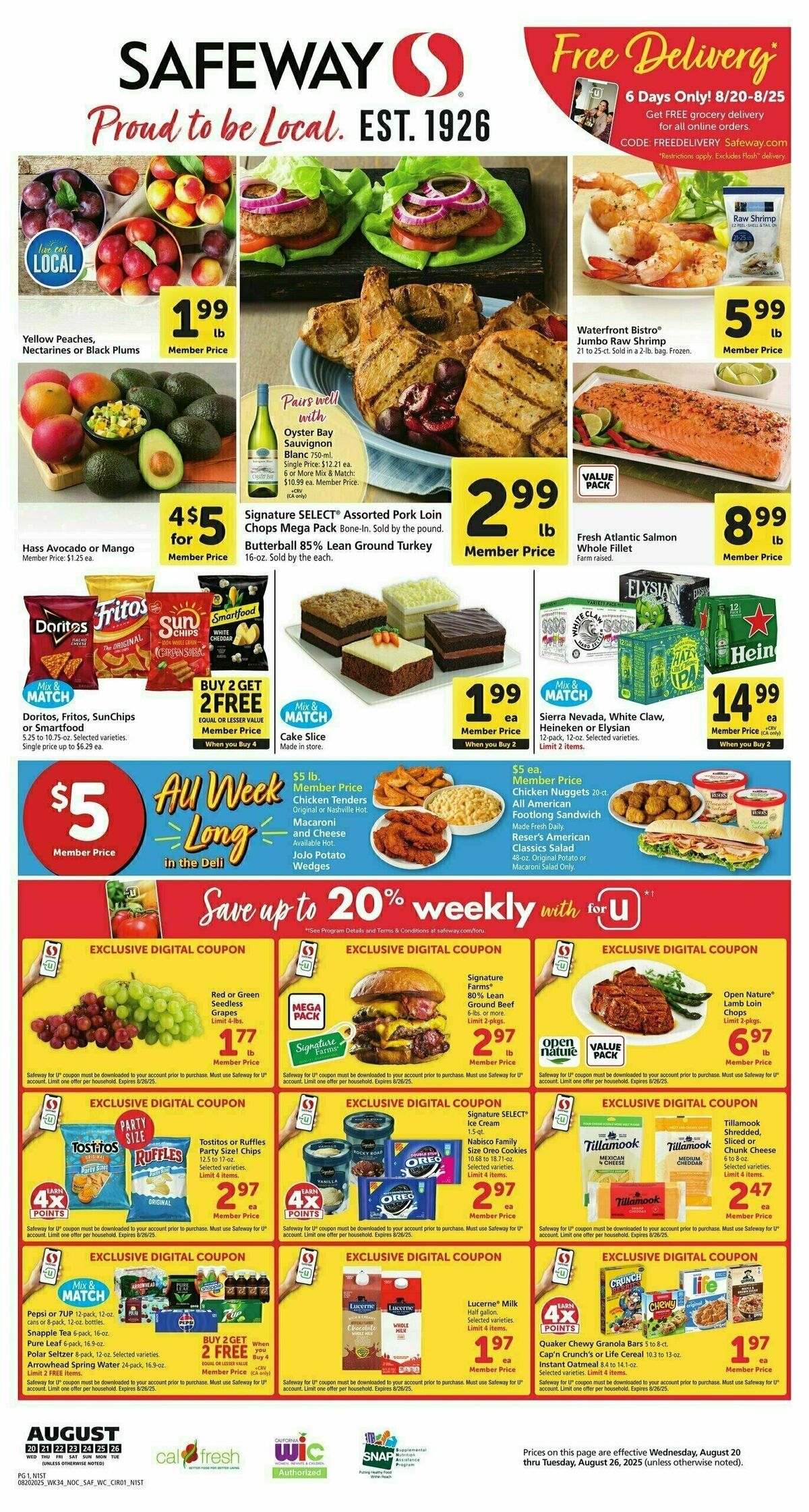 Safeway Weekly Ad from August 20