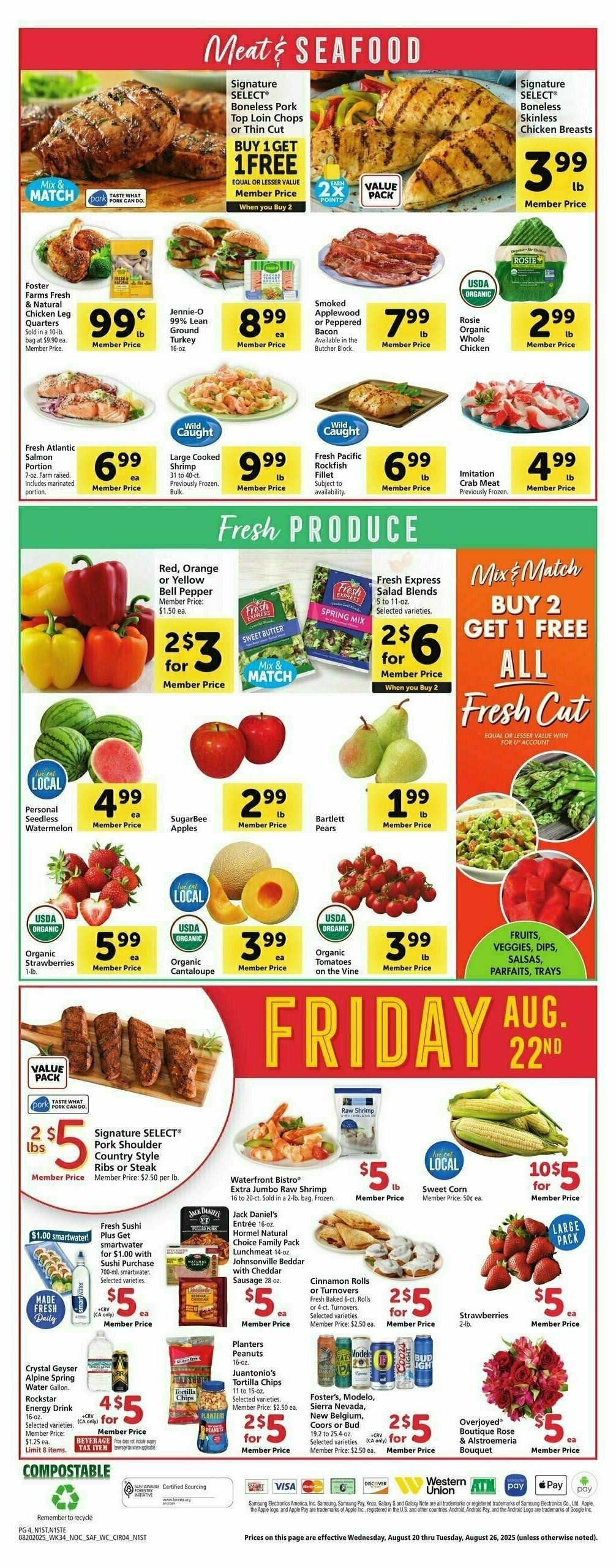 Safeway Weekly Ad from August 20