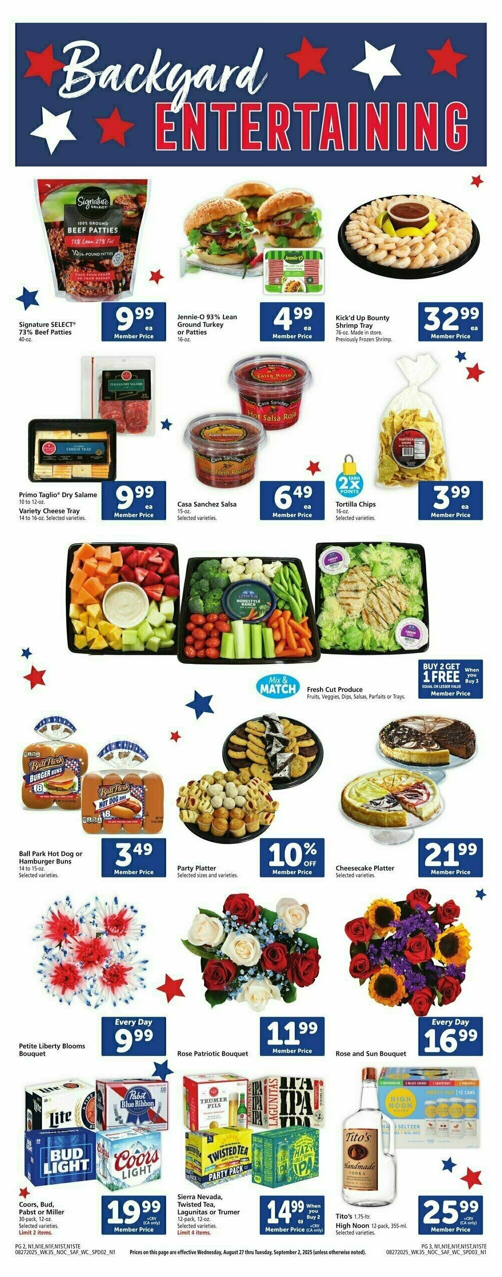 Safeway Weekly Ad from August 27