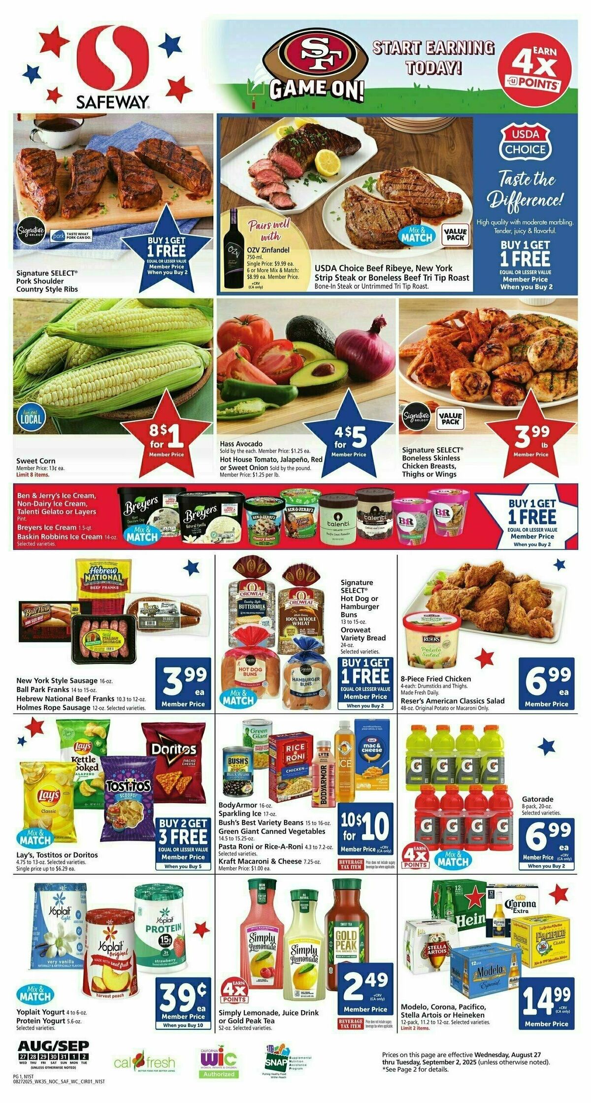 Safeway Weekly Ad from August 27