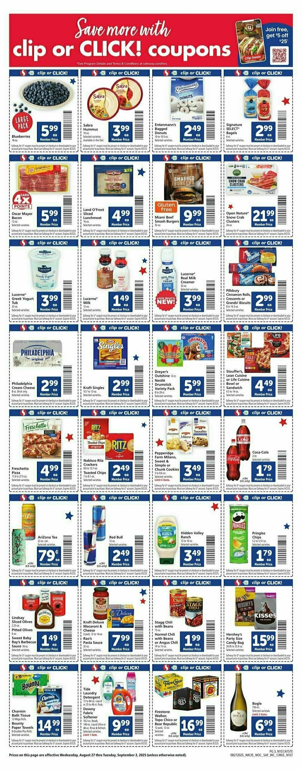 Safeway Weekly Ad from August 27