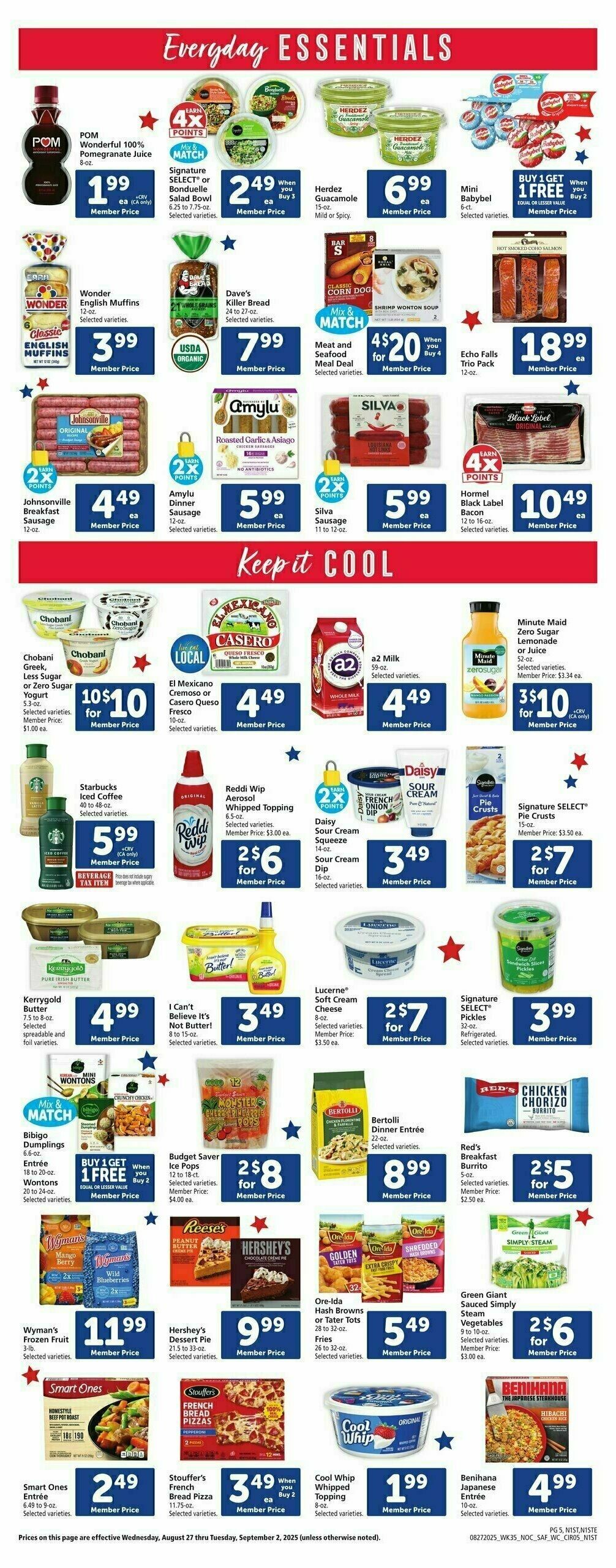 Safeway Weekly Ad from August 27