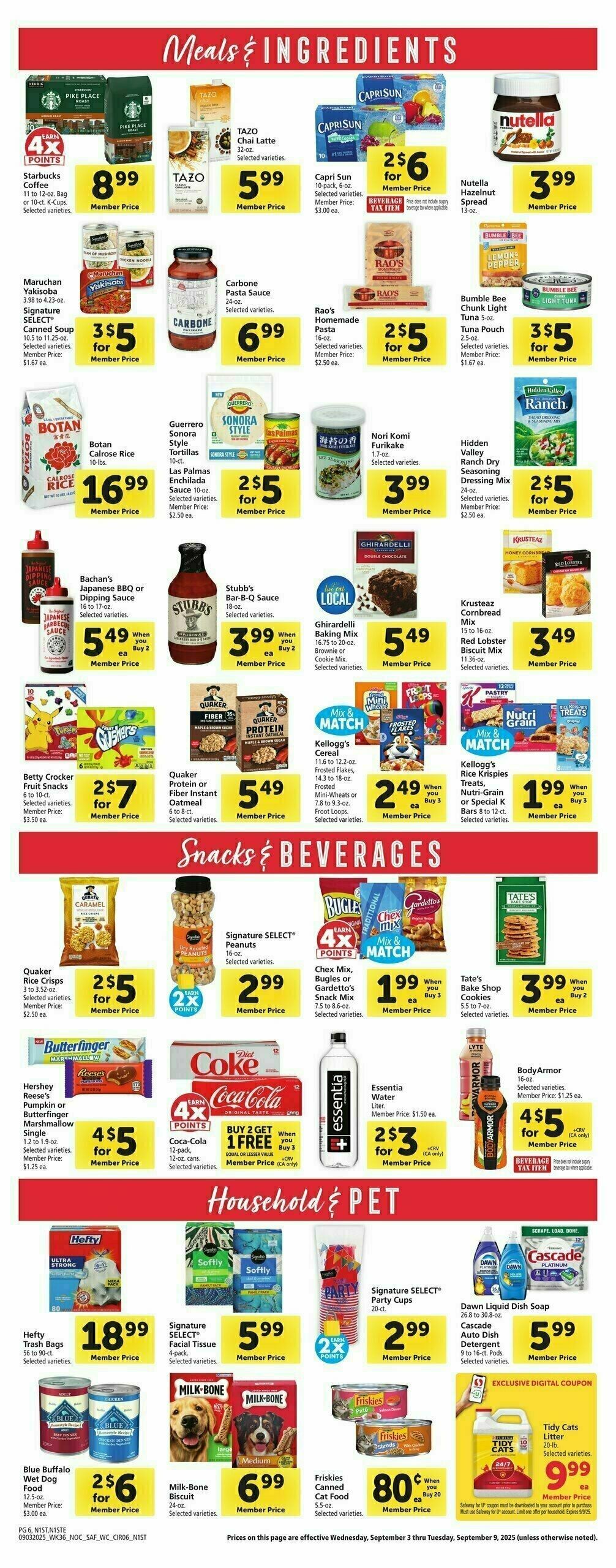 Safeway Weekly Ad from September 3