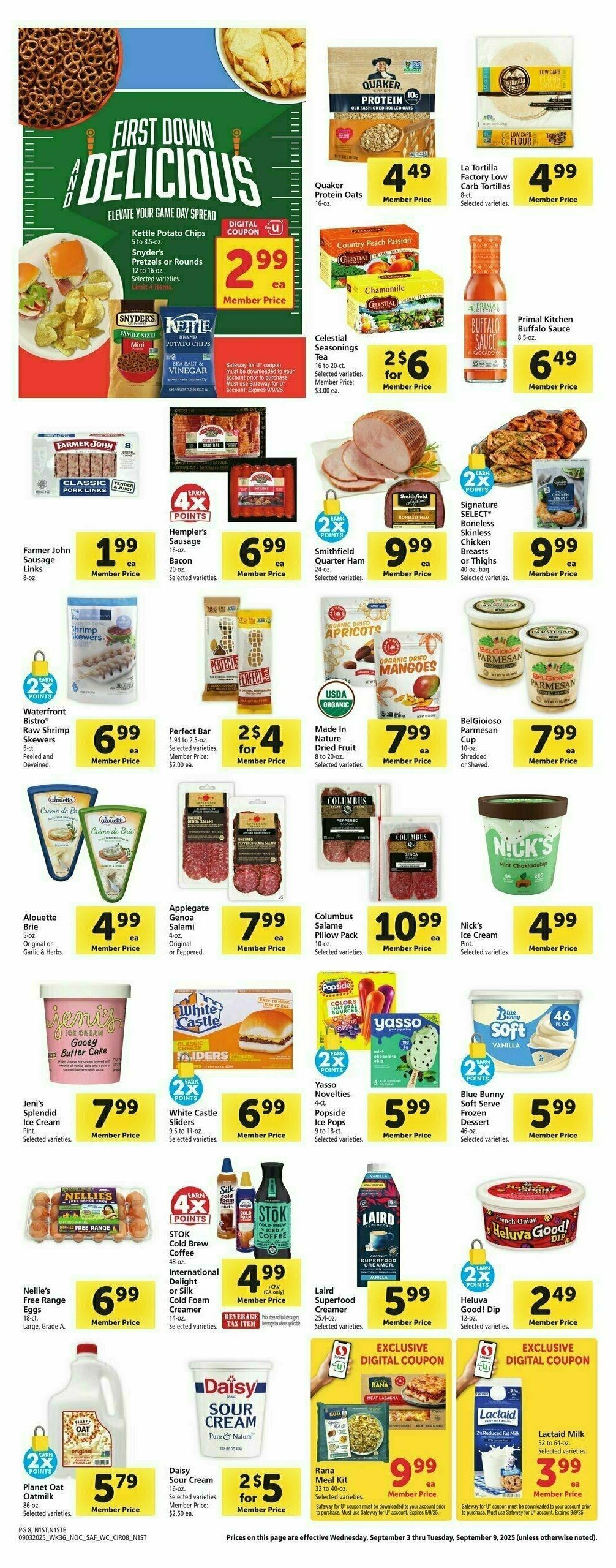 Safeway Weekly Ad from September 3