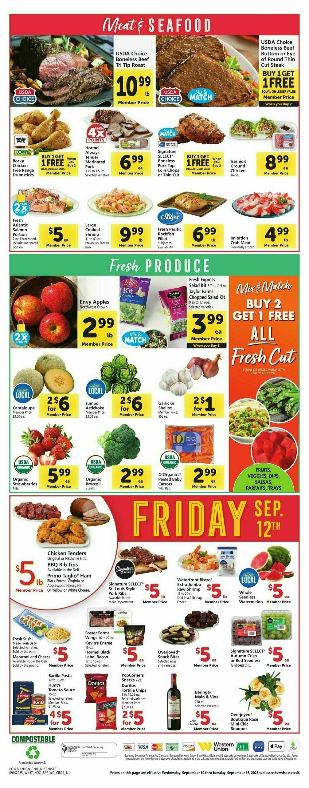 Safeway Weekly Ad from September 10