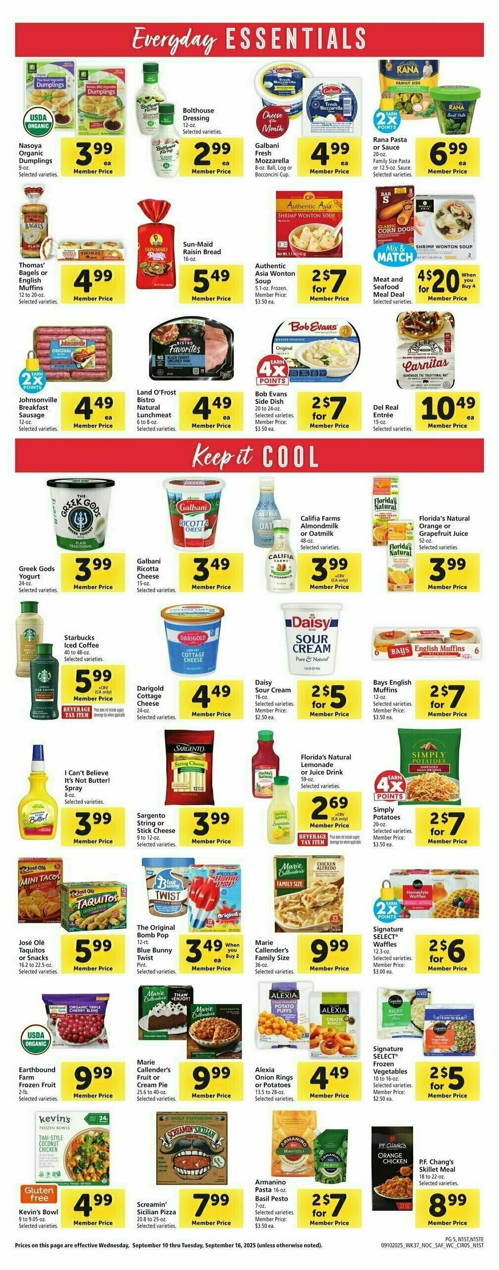 Safeway Weekly Ad from September 10