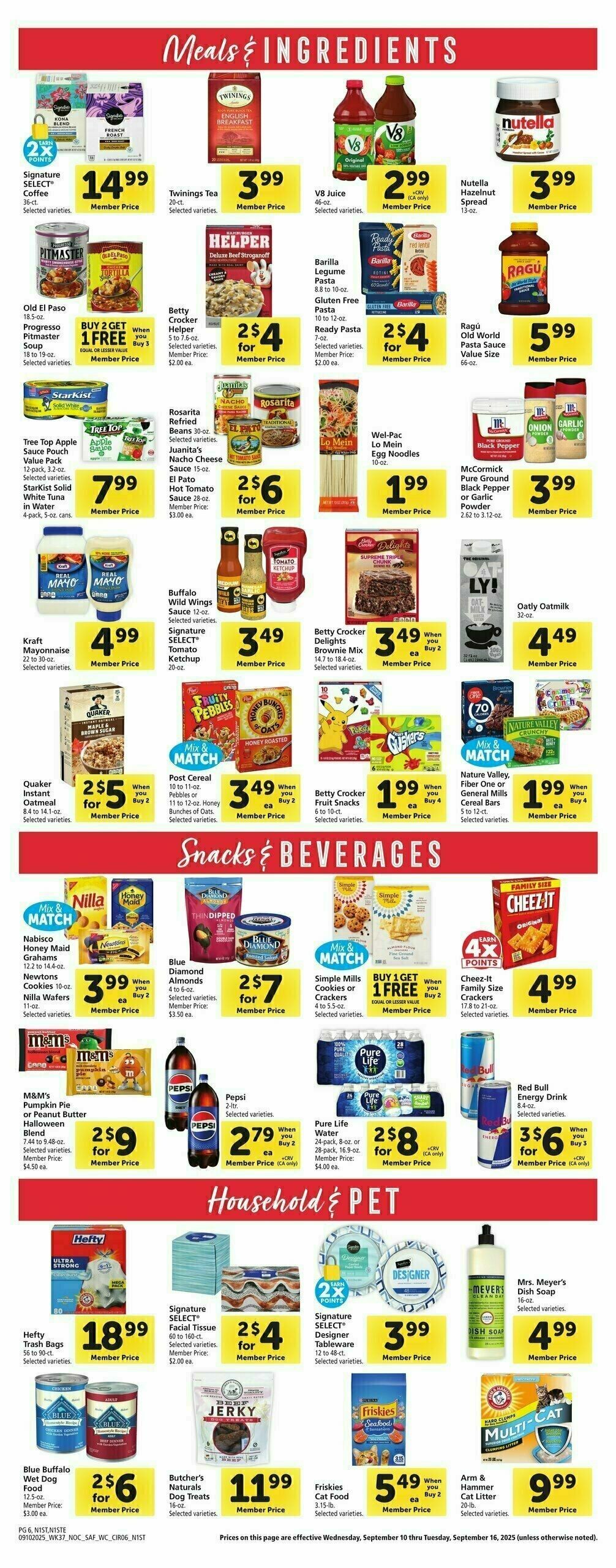 Safeway Weekly Ad from September 10