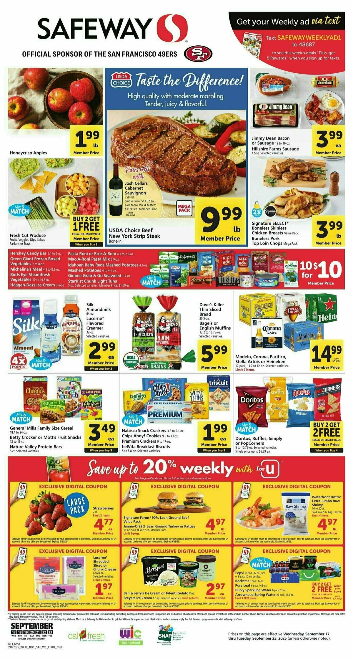 Safeway Weekly Ad from September 17