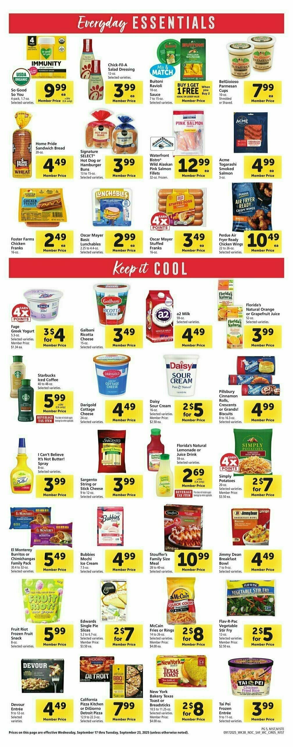 Safeway Weekly Ad from September 17