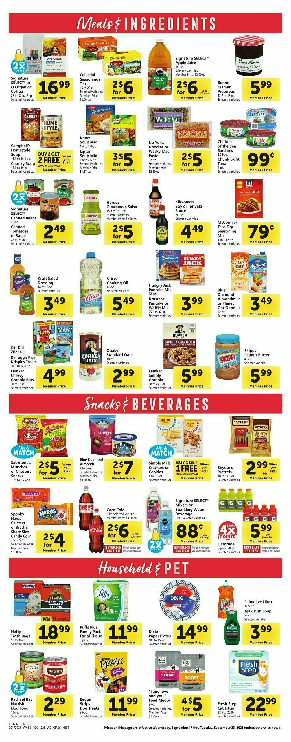 Safeway Weekly Ad from September 17