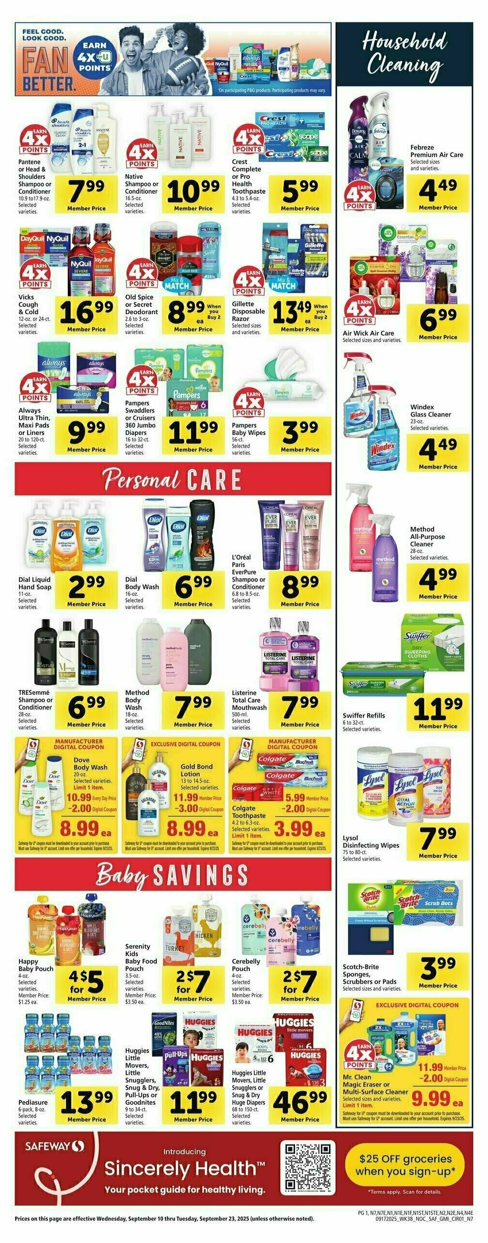 Safeway Weekly Ad from September 17
