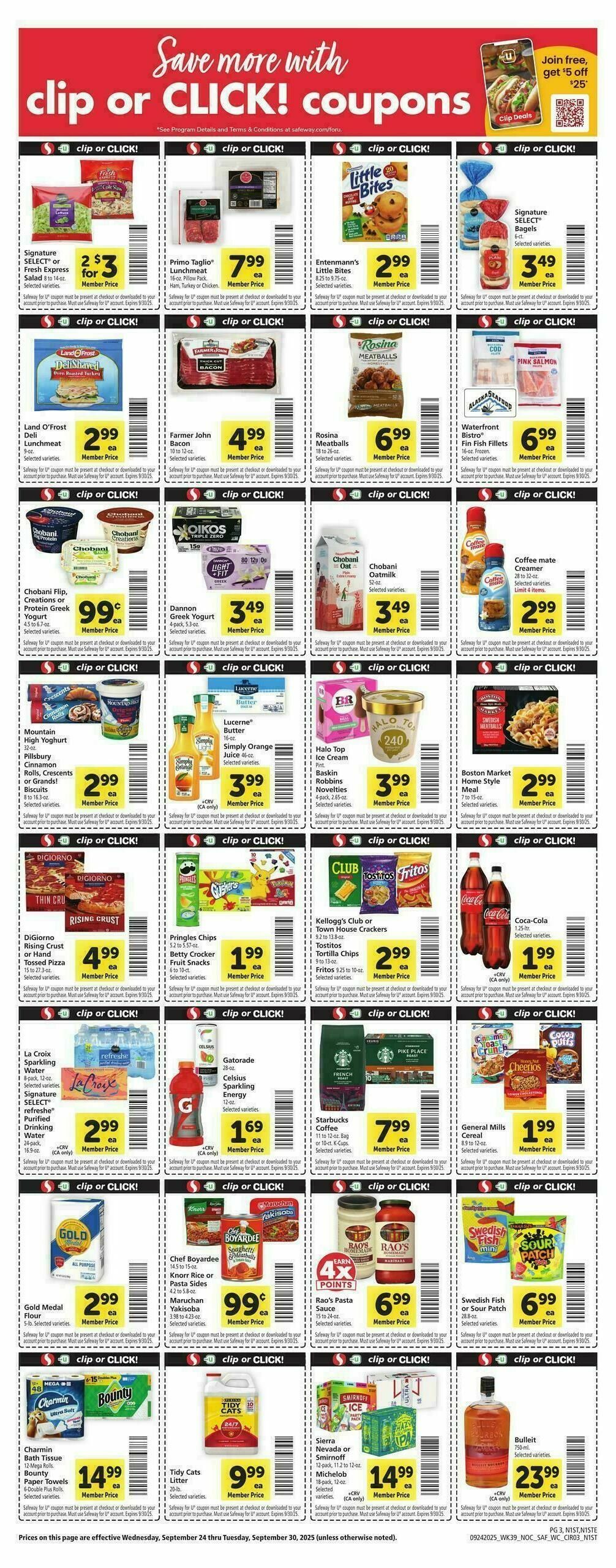 Safeway Weekly Ad from September 24
