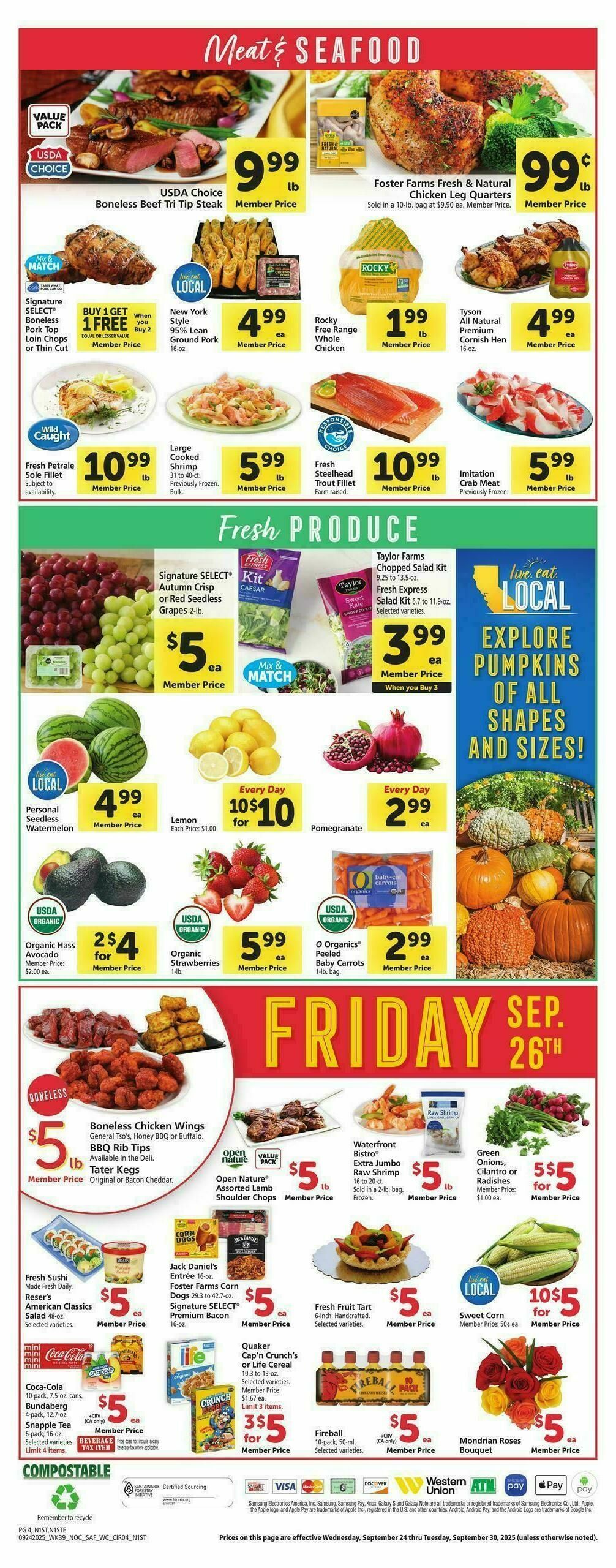 Safeway Weekly Ad from September 24