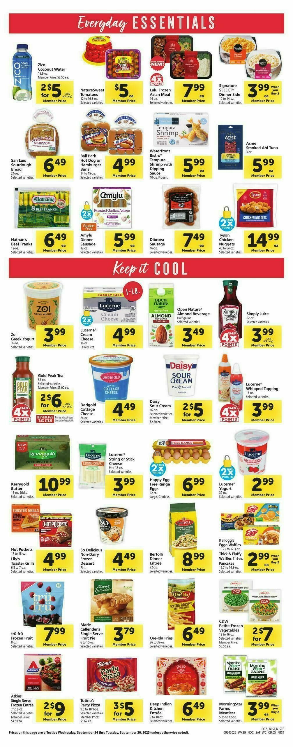 Safeway Weekly Ad from September 24