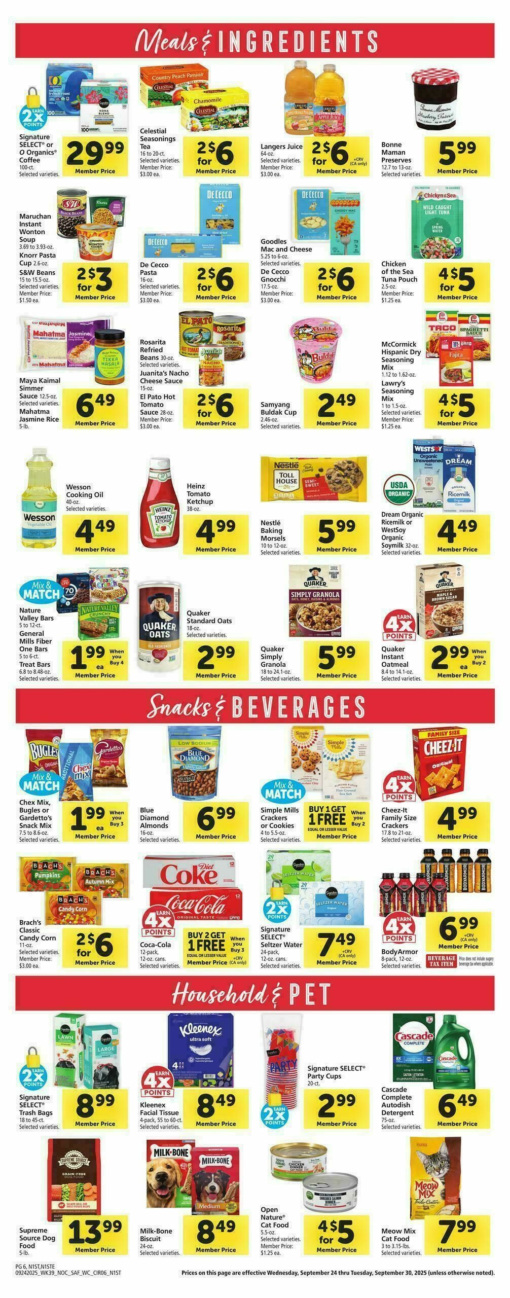 Safeway Weekly Ad from September 24