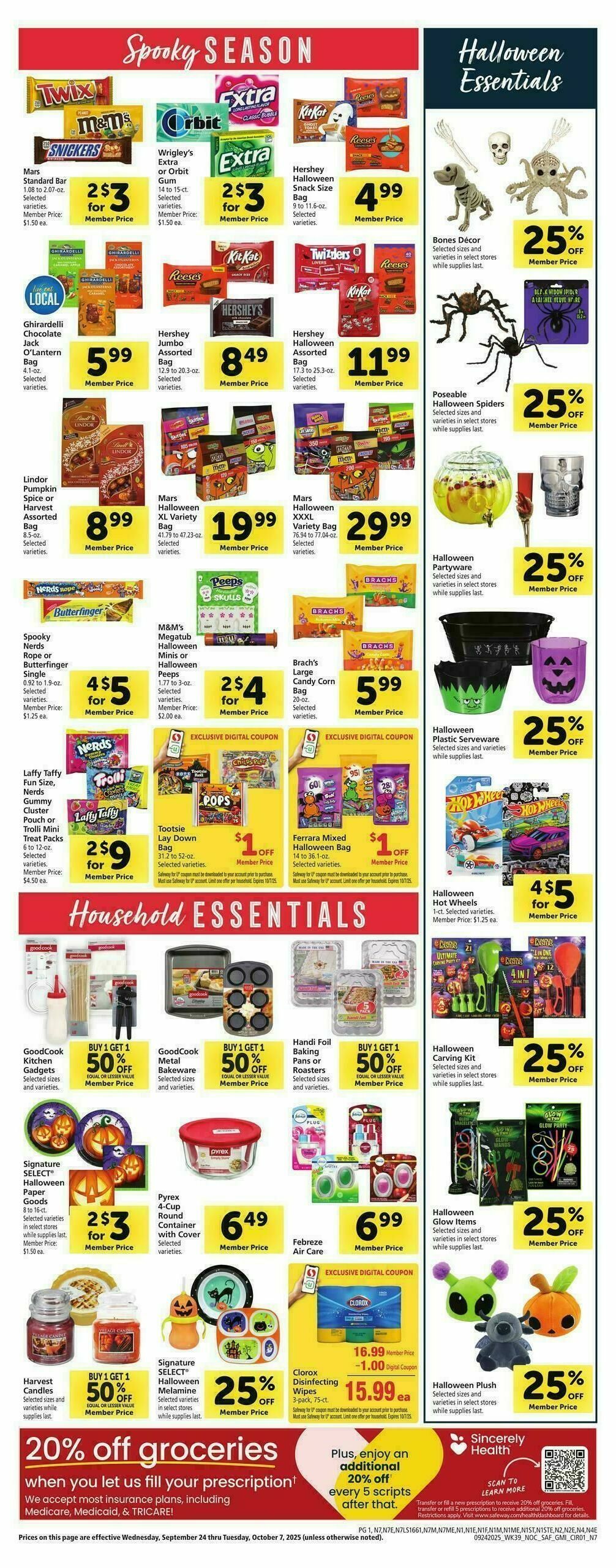 Safeway Weekly Ad from September 24