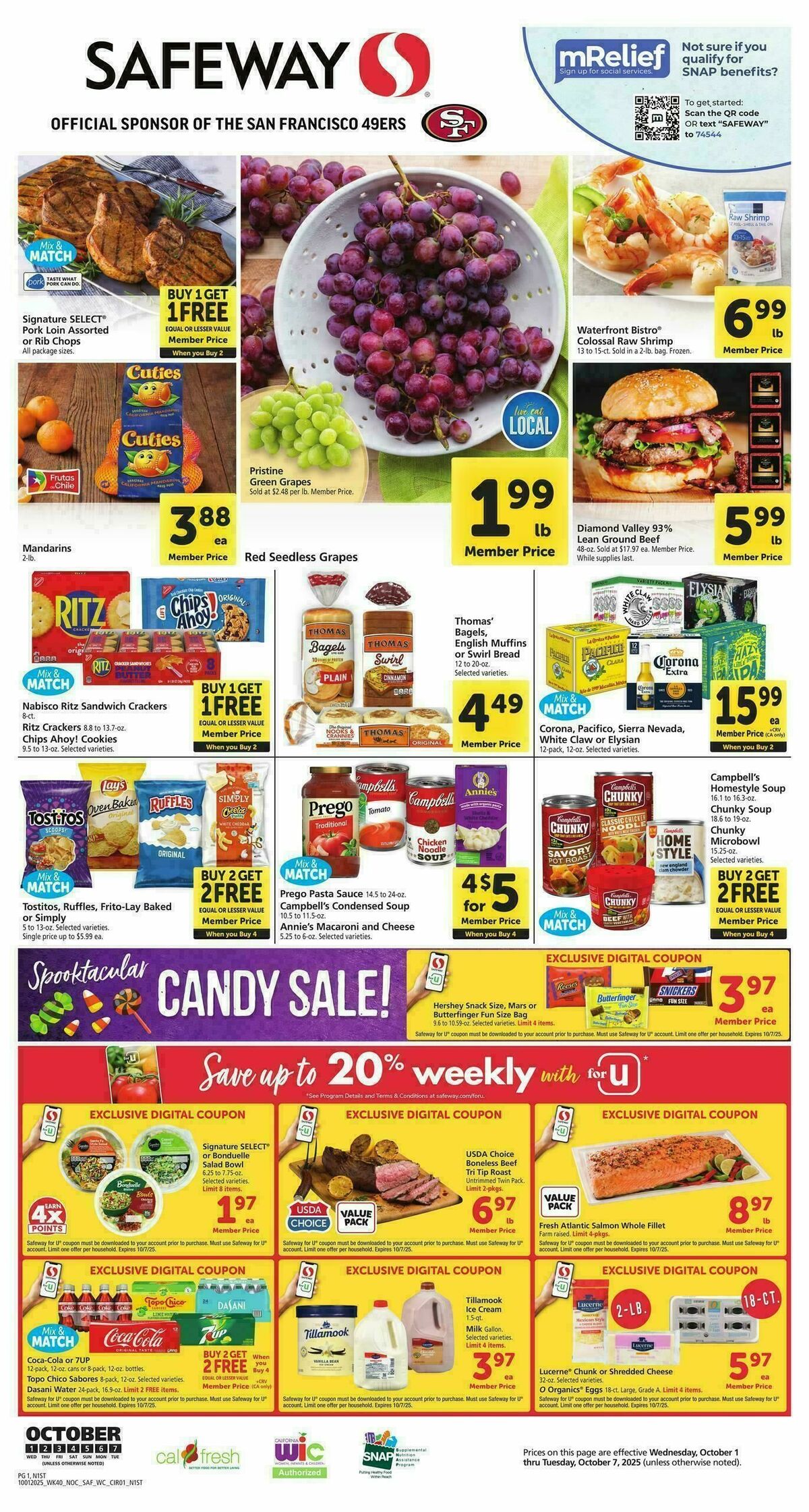 Safeway Weekly Ad from October 1