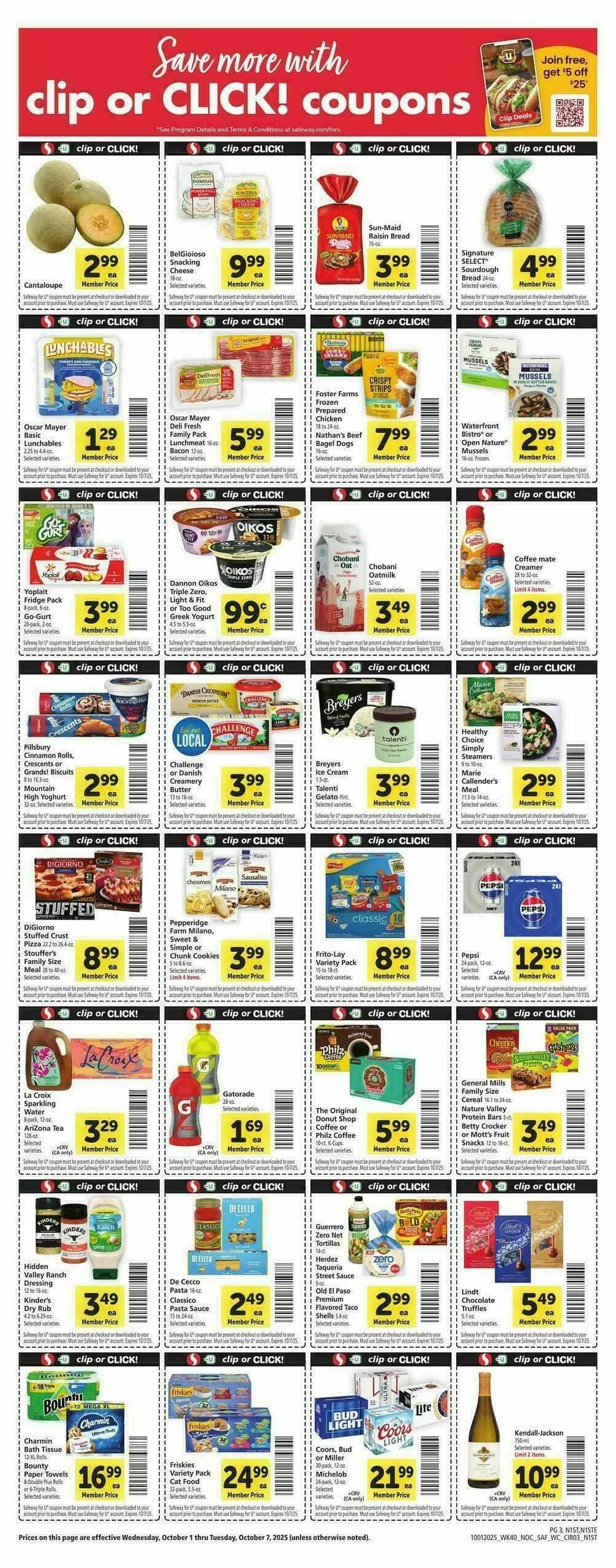 Safeway Weekly Ad from October 1