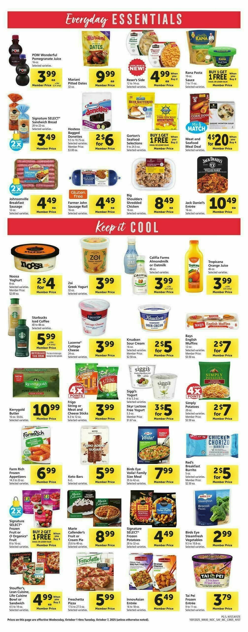 Safeway Weekly Ad from October 1