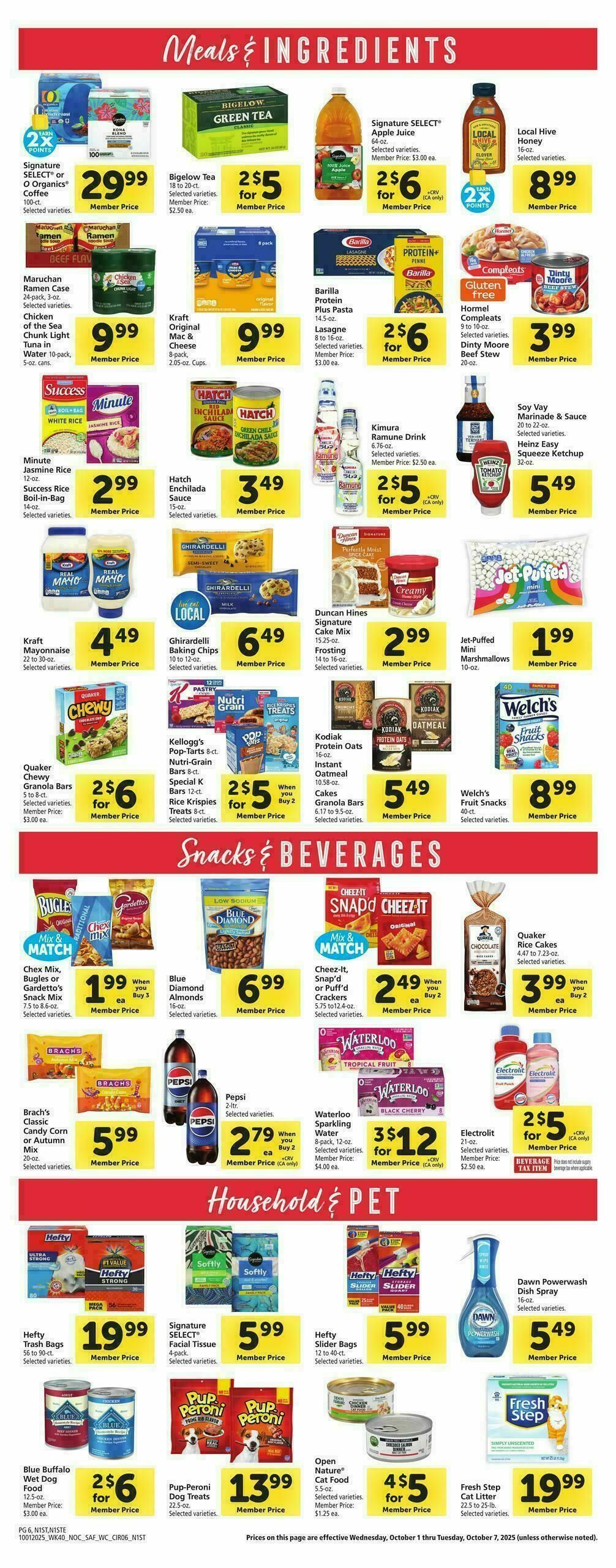 Safeway Weekly Ad from October 1