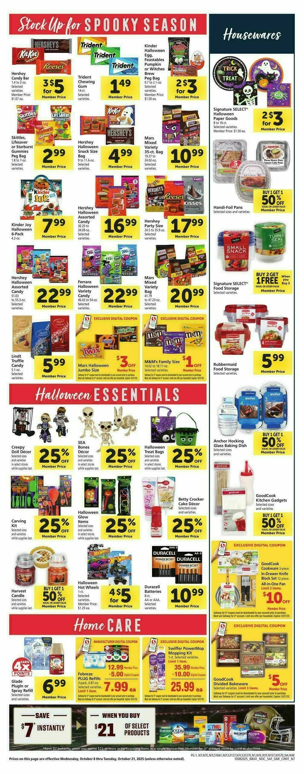 Safeway Weekly Ad from October 8