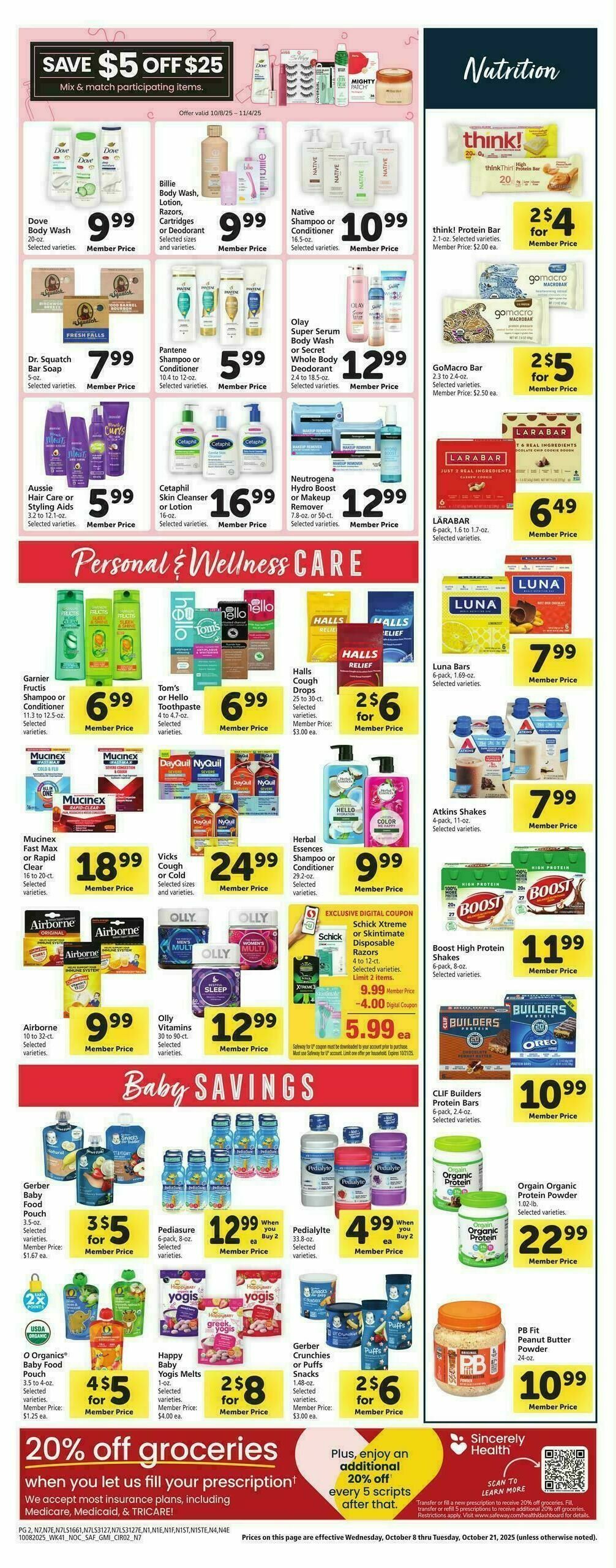 Safeway Weekly Ad from October 8