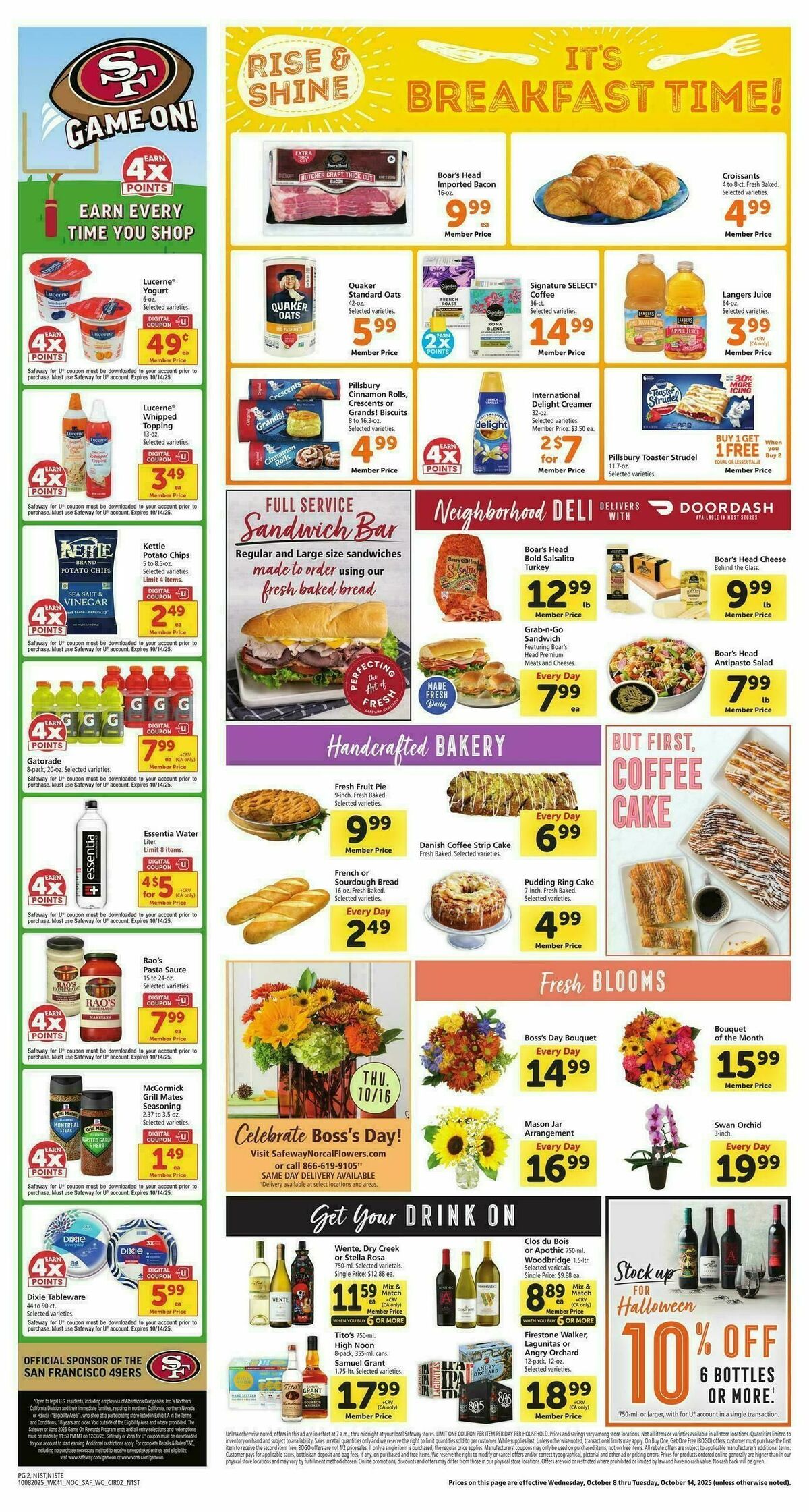 Safeway Weekly Ad from October 8