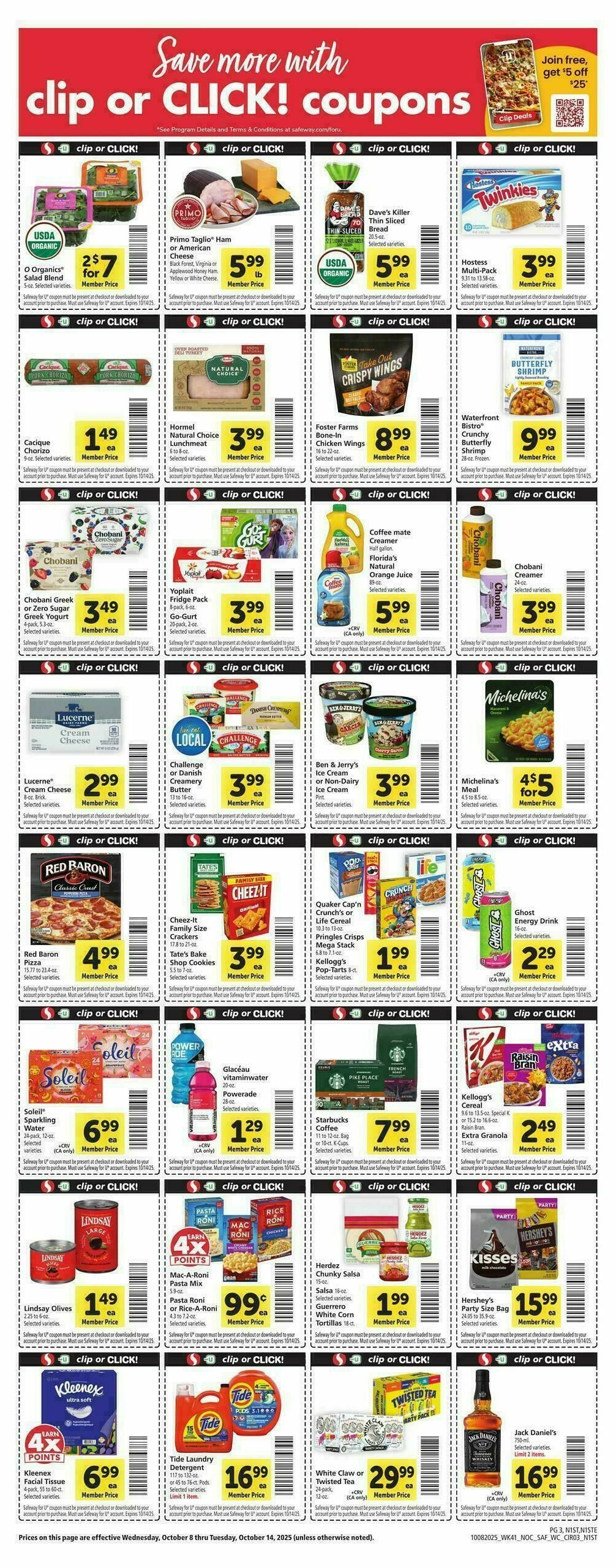 Safeway Weekly Ad from October 8