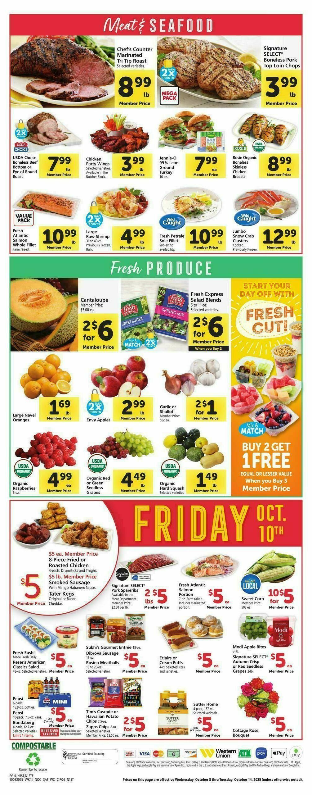 Safeway Weekly Ad from October 8