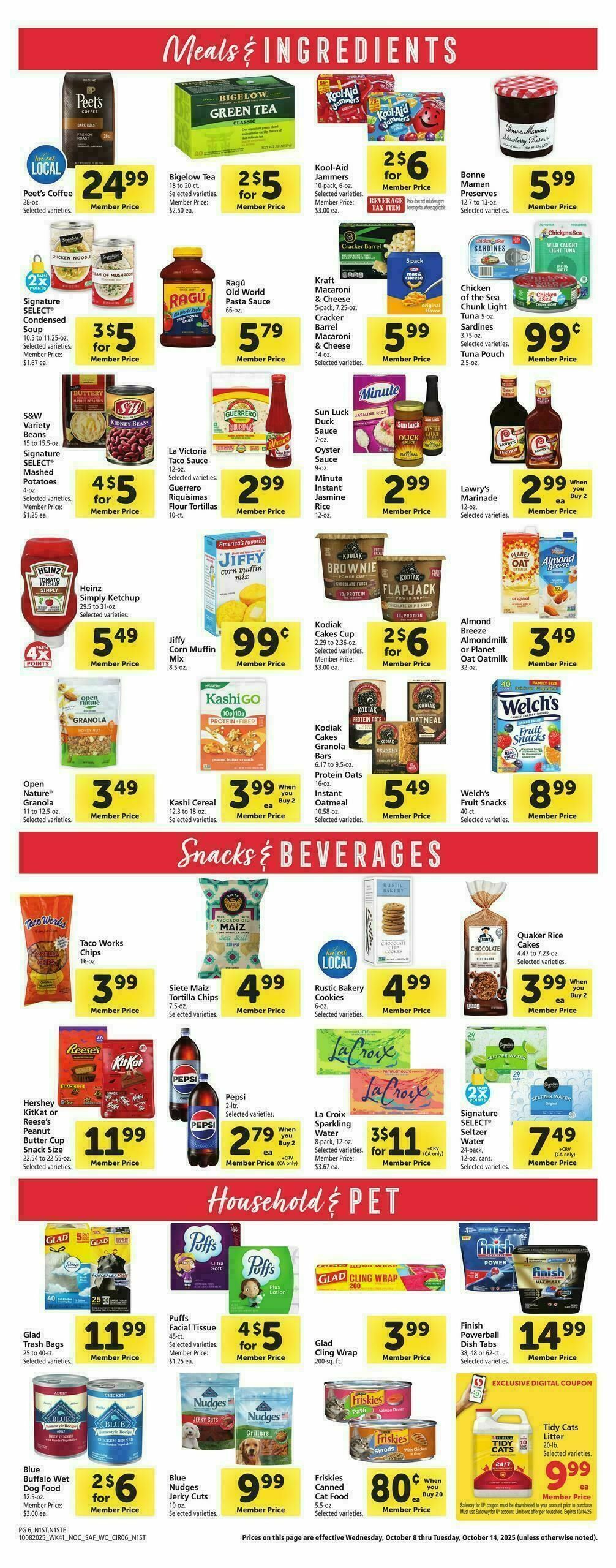 Safeway Weekly Ad from October 8