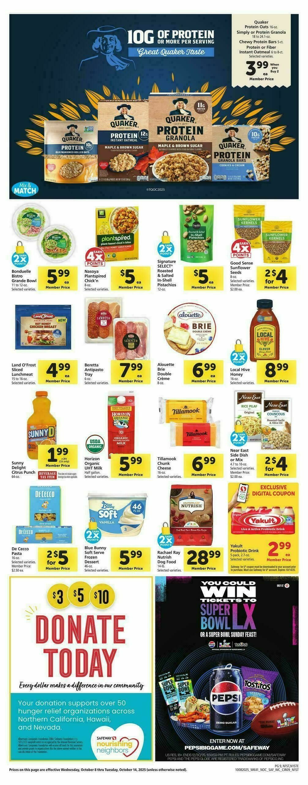Safeway Weekly Ad from October 8