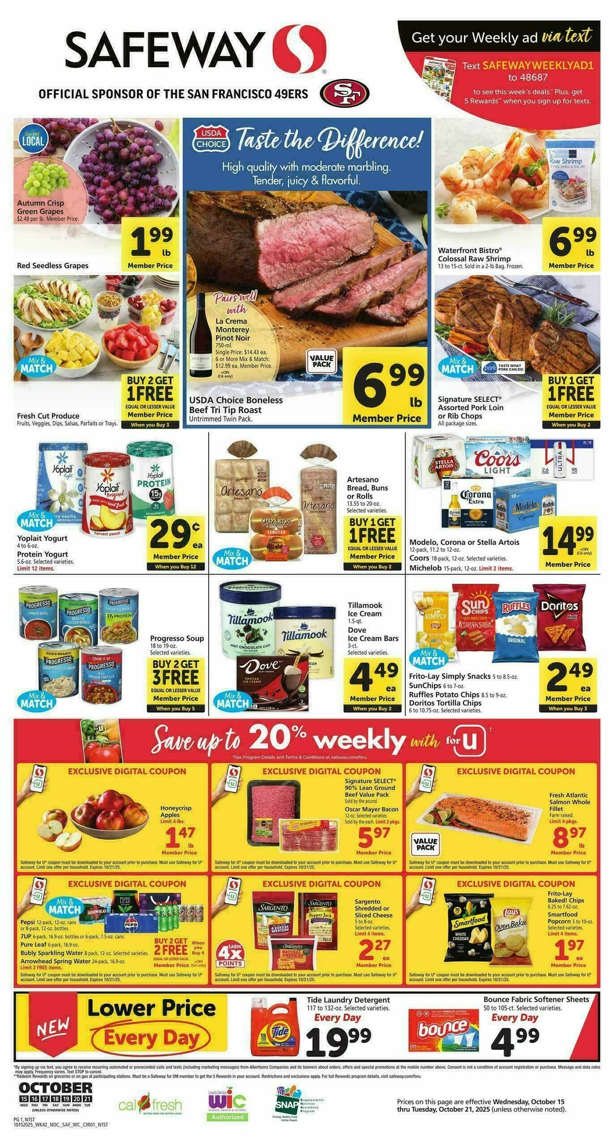 Safeway Weekly Ad from October 15