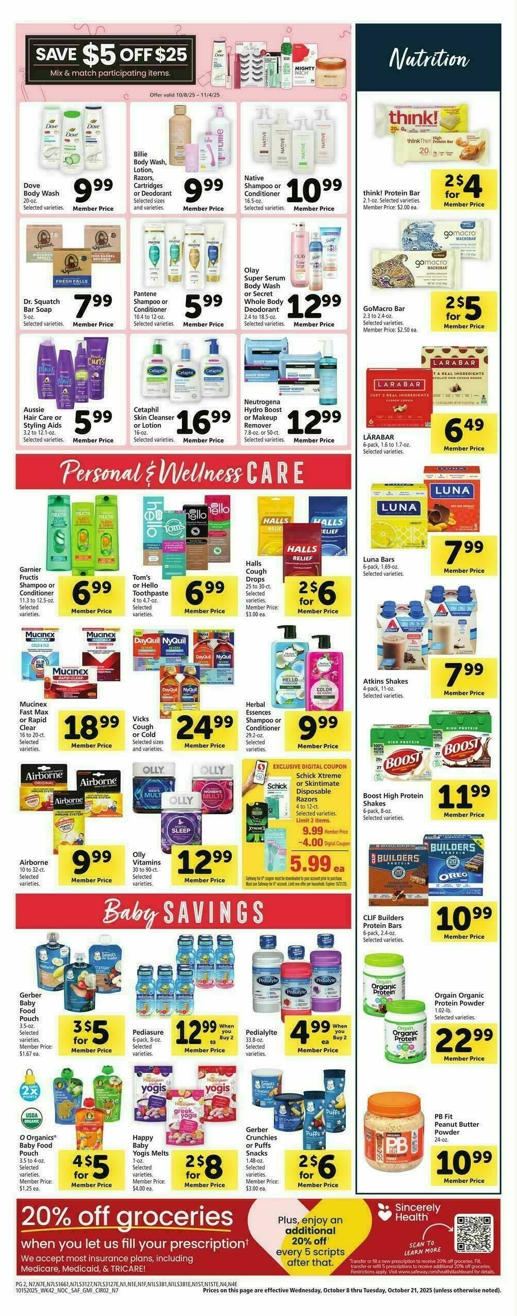 Safeway Weekly Ad from October 15