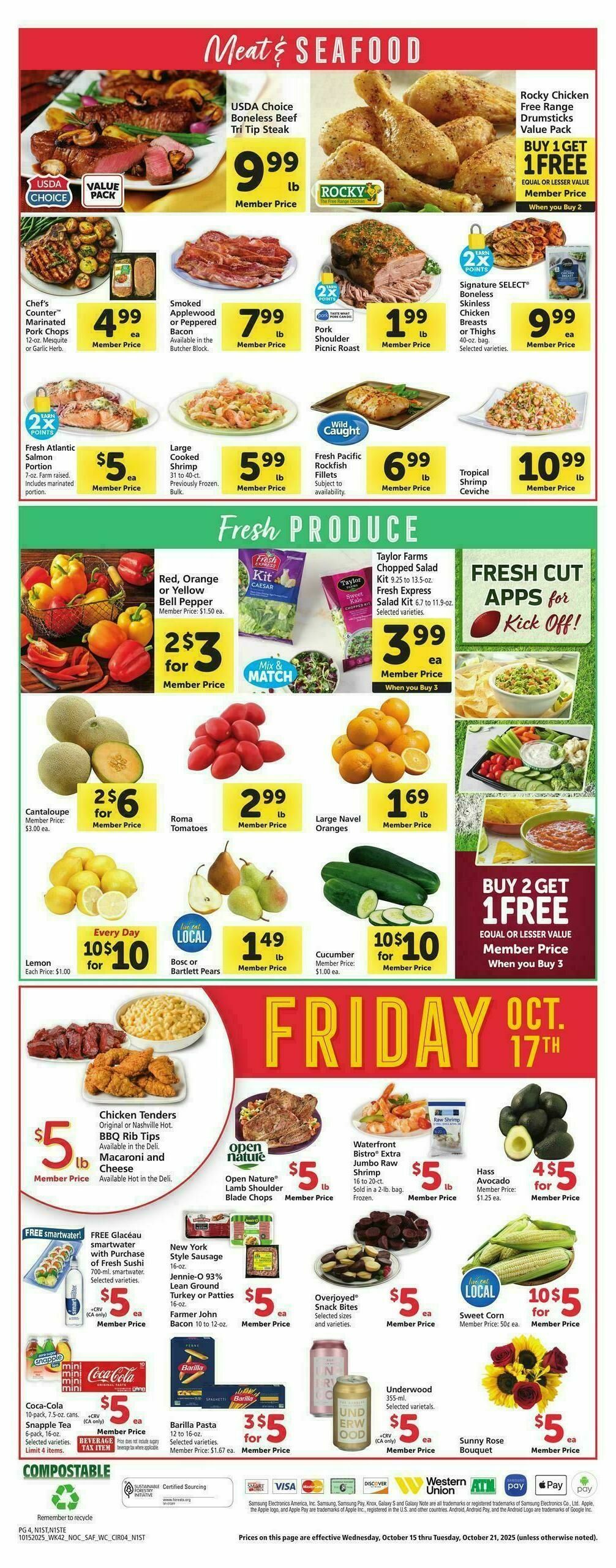 Safeway Weekly Ad from October 15