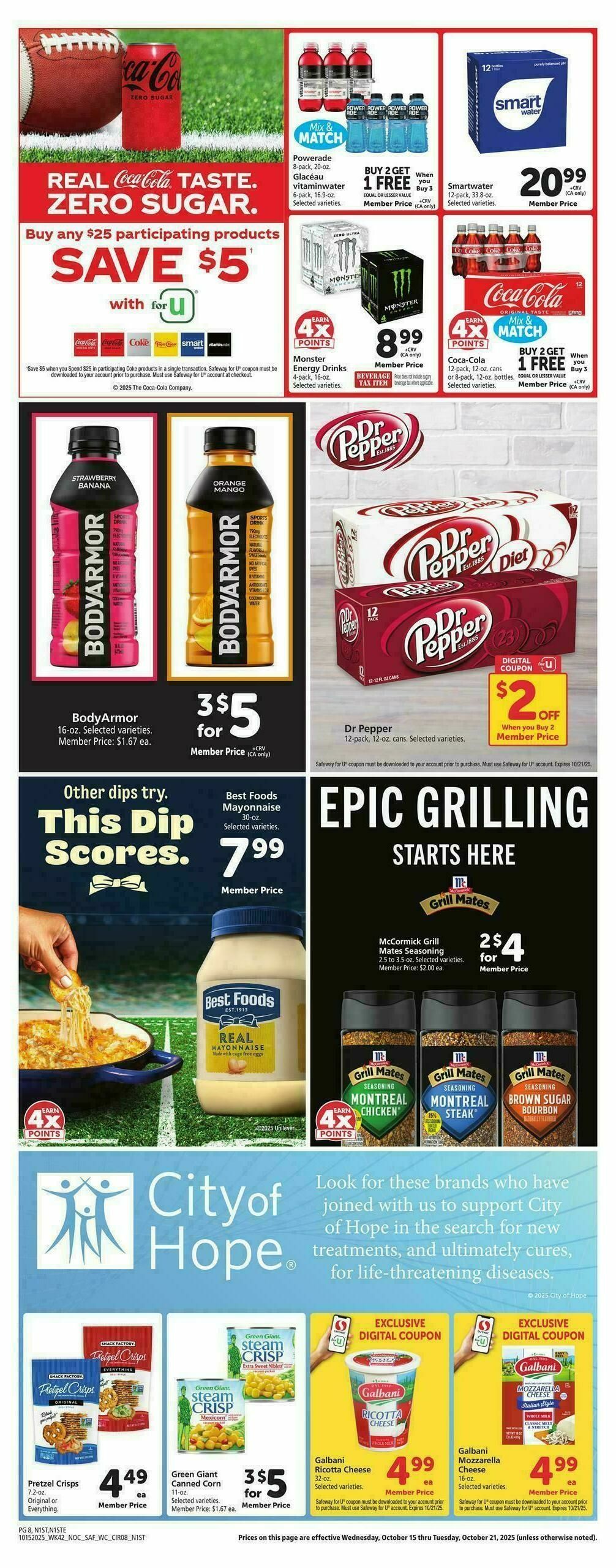 Safeway Weekly Ad from October 15