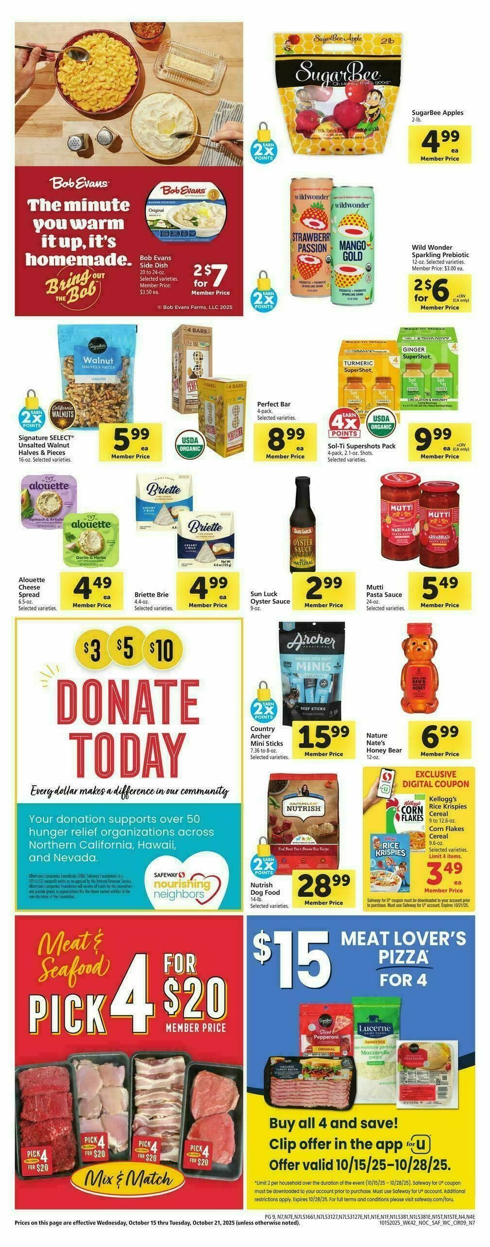 Safeway Weekly Ad from October 15