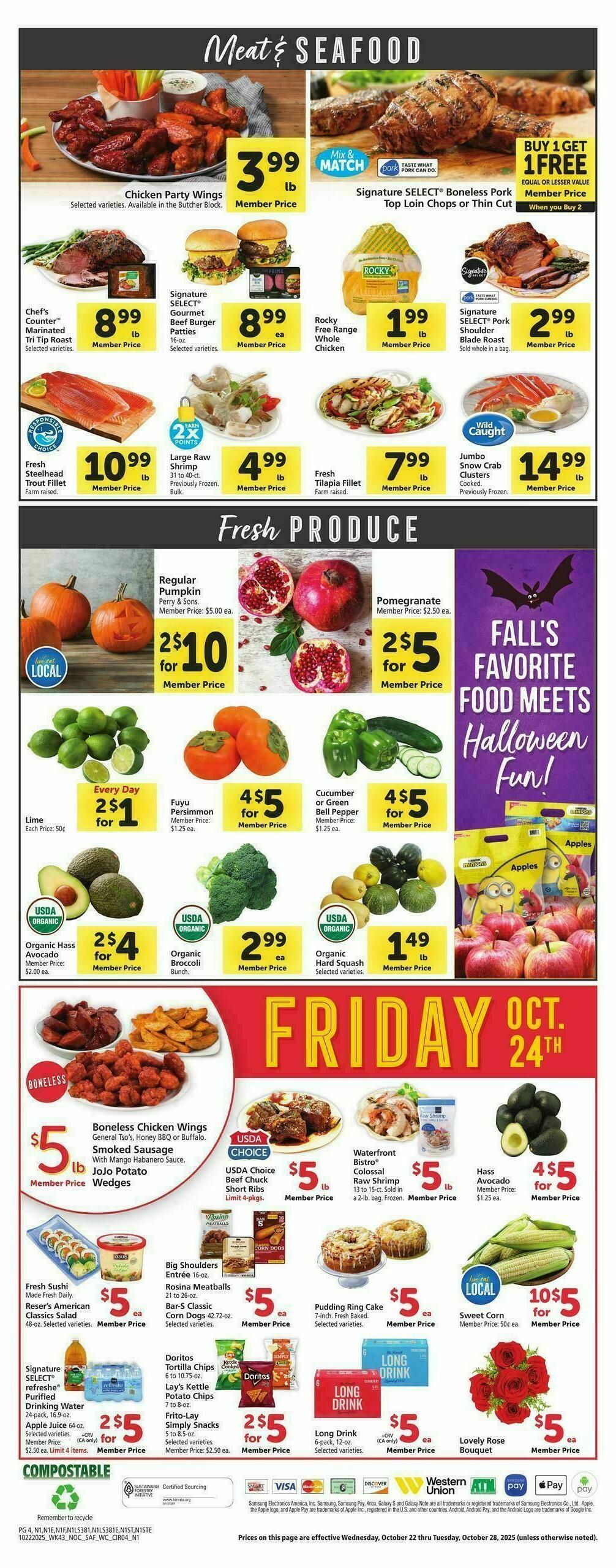 Safeway Weekly Ad from October 22
