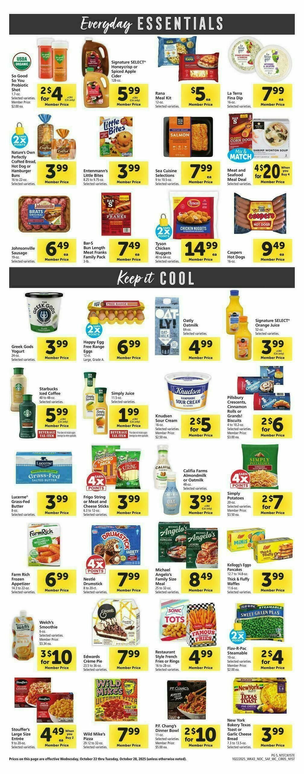 Safeway Weekly Ad from October 22
