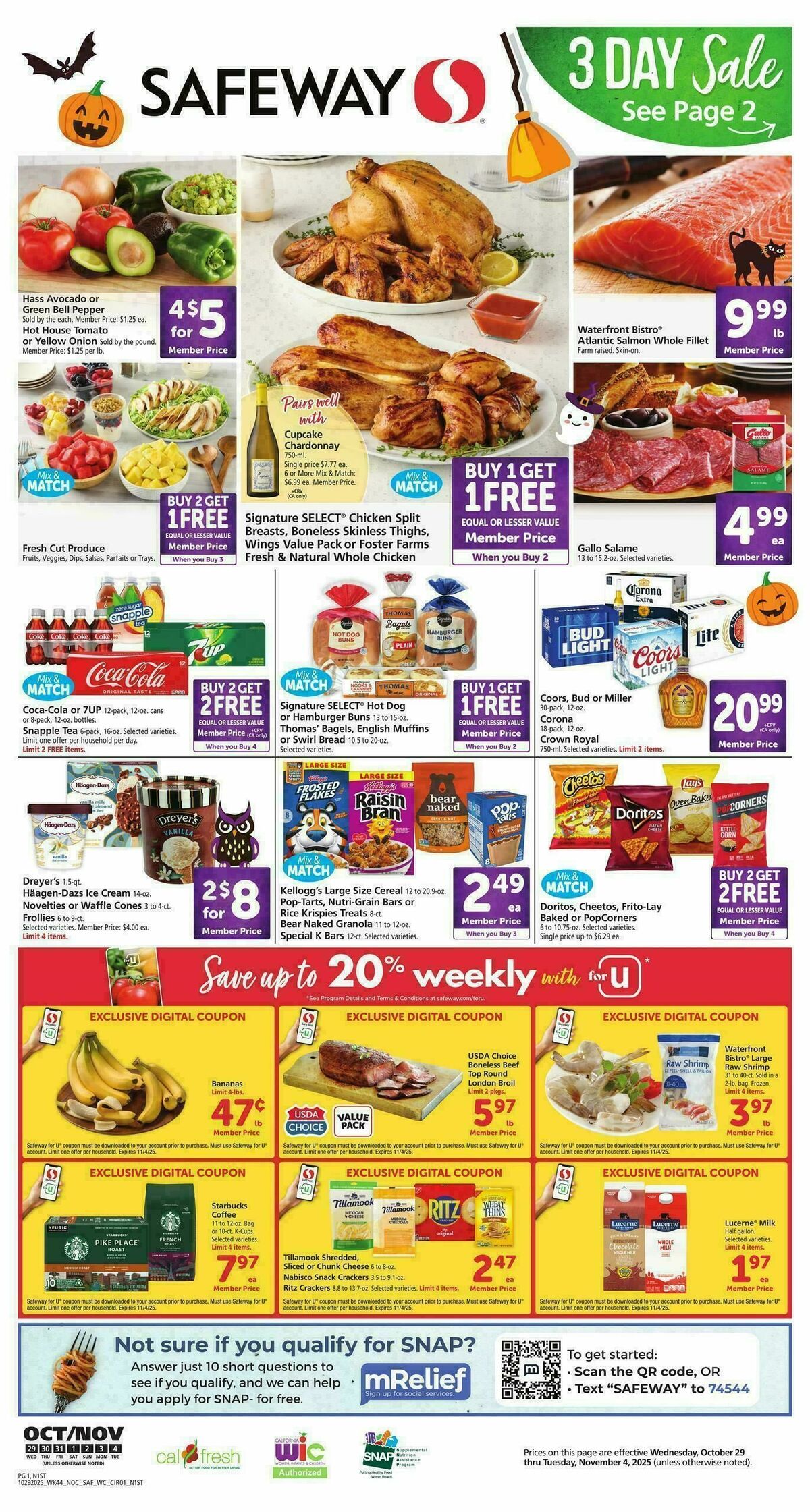 Safeway Weekly Ad from October 29