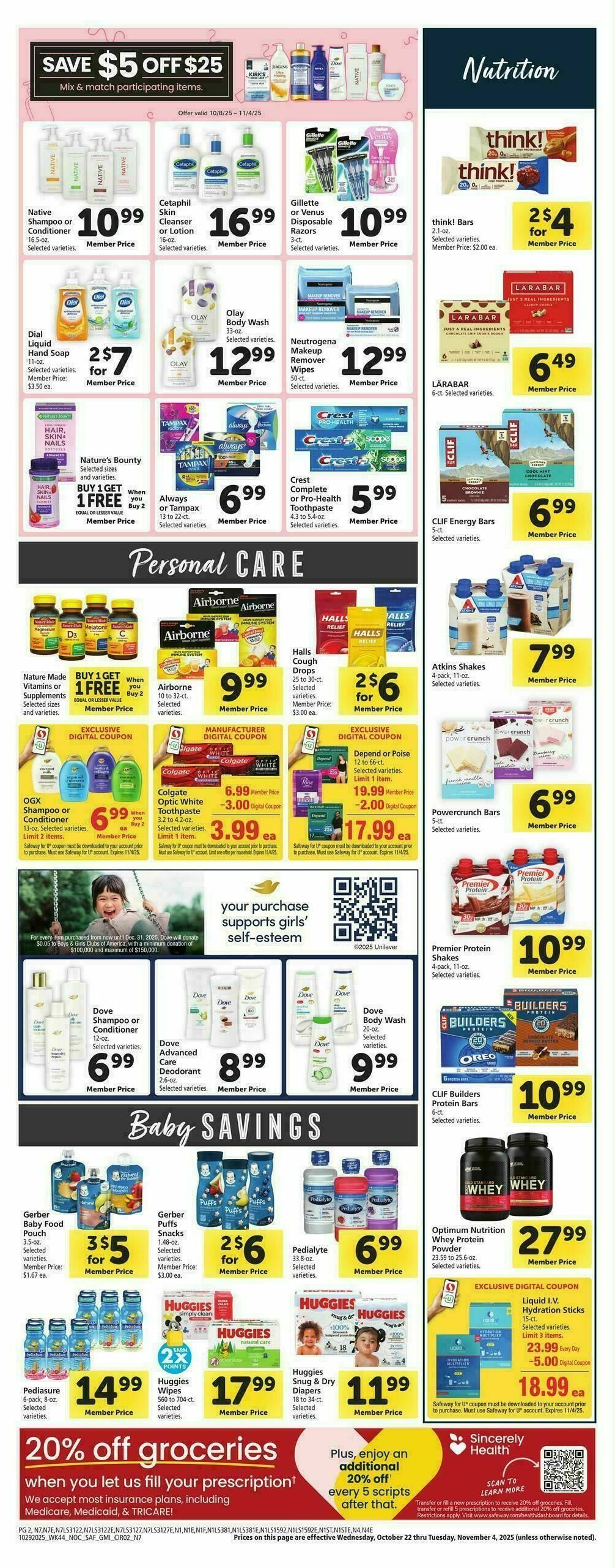 Safeway Weekly Ad from October 29