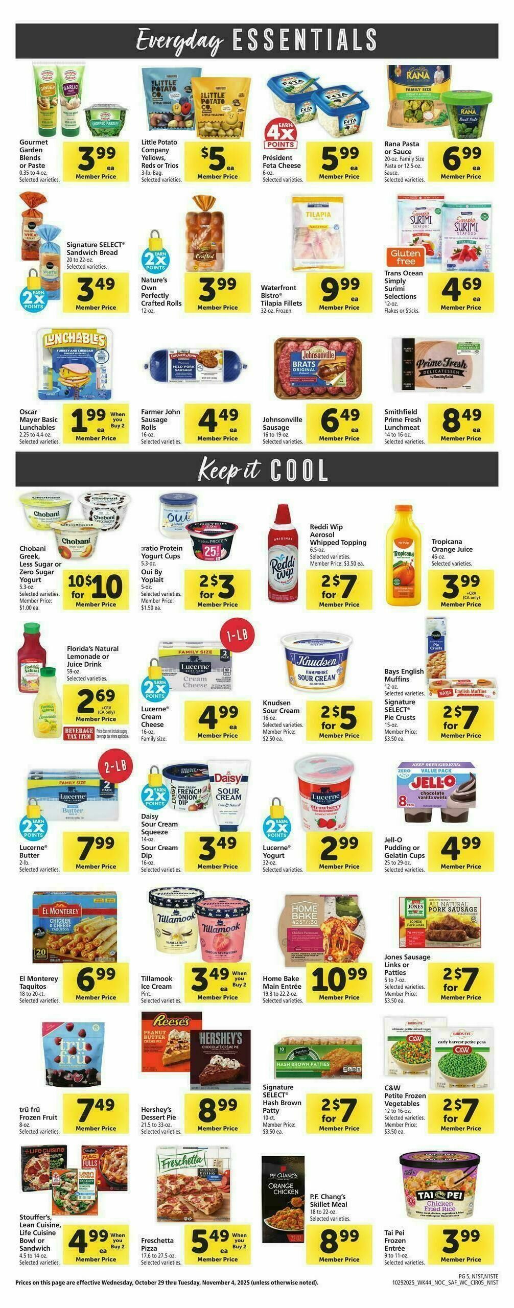 Safeway Weekly Ad from October 29