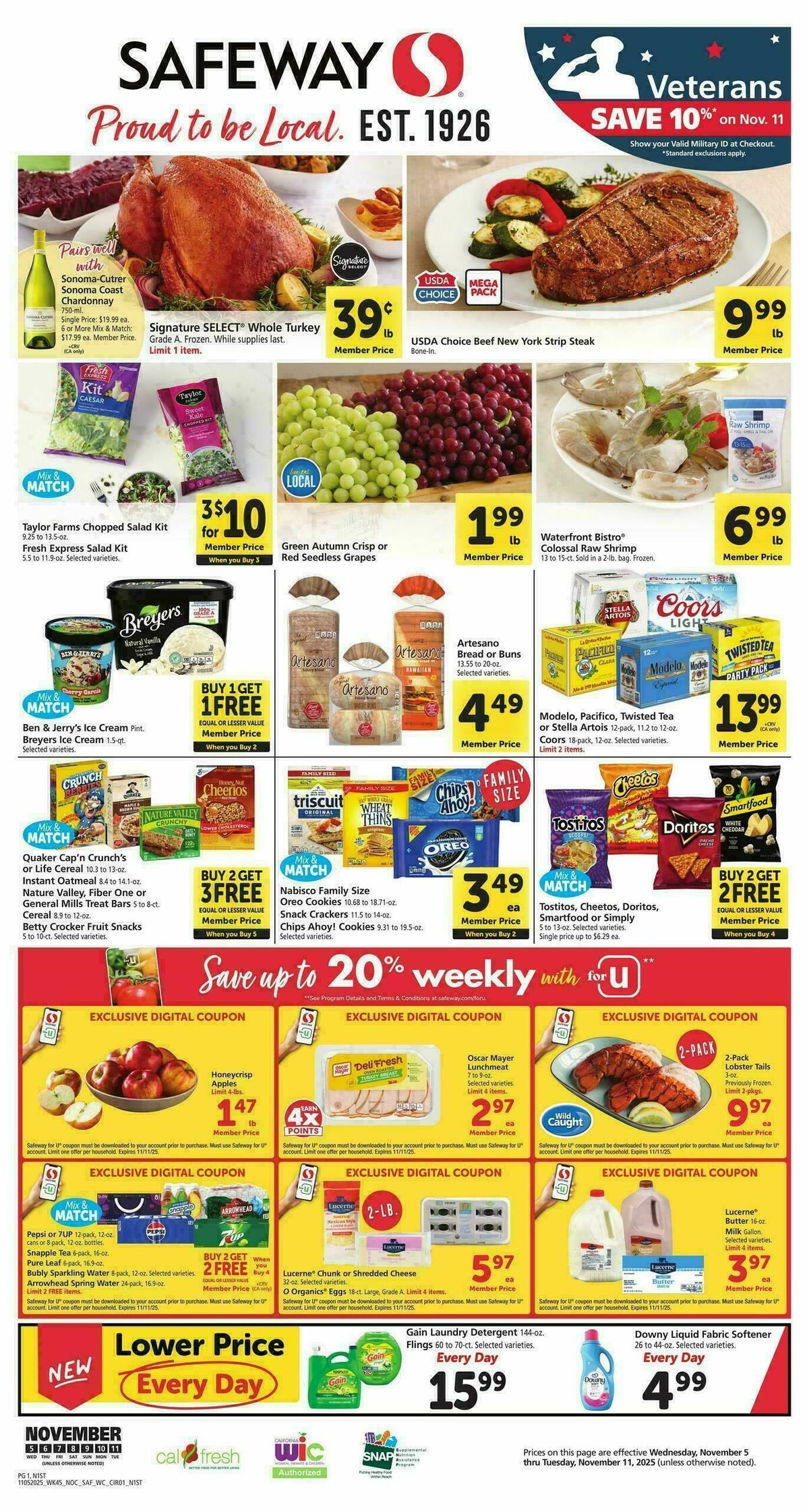 Safeway Weekly Ad from November 5