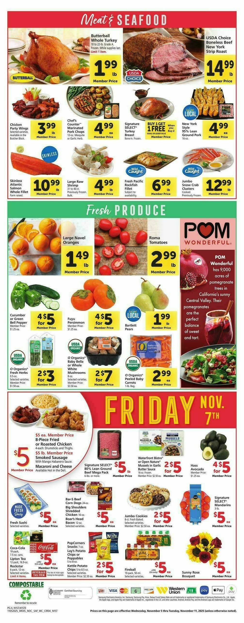 Safeway Weekly Ad from November 5