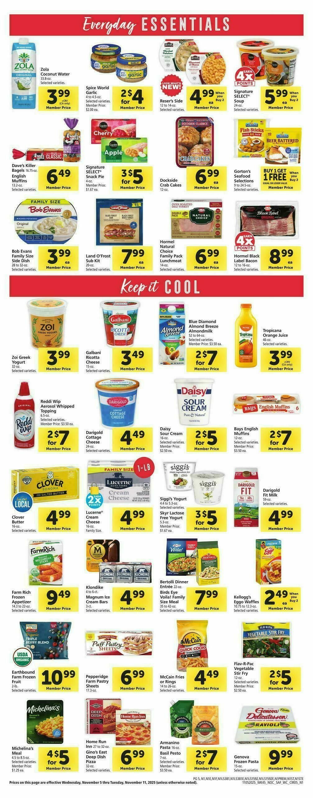 Safeway Weekly Ad from November 5