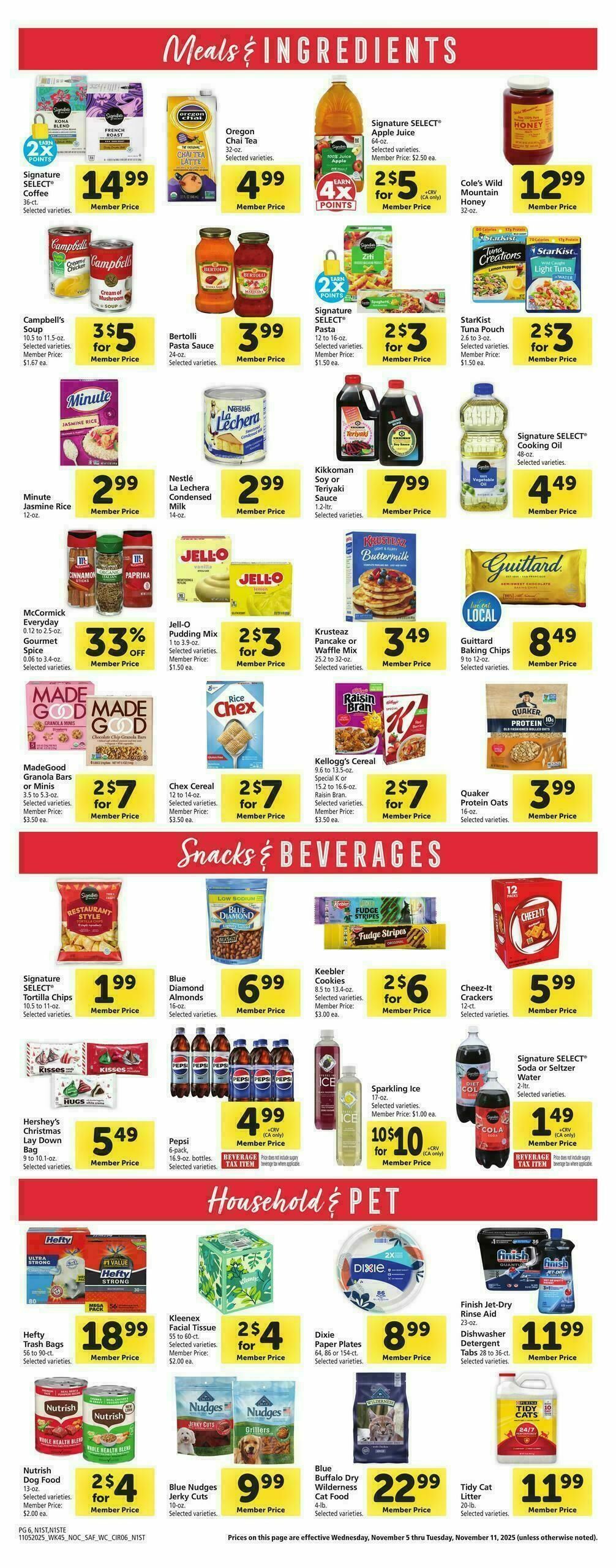 Safeway Weekly Ad from November 5