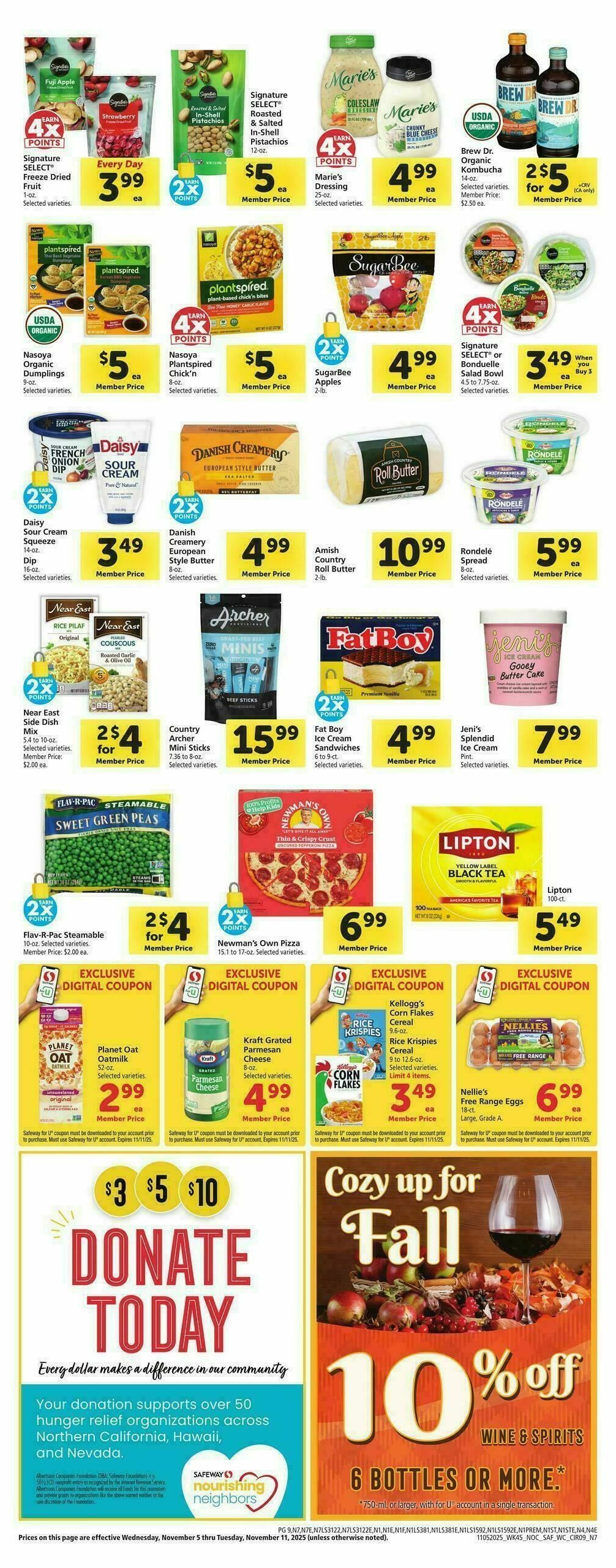Safeway Weekly Ad from November 5