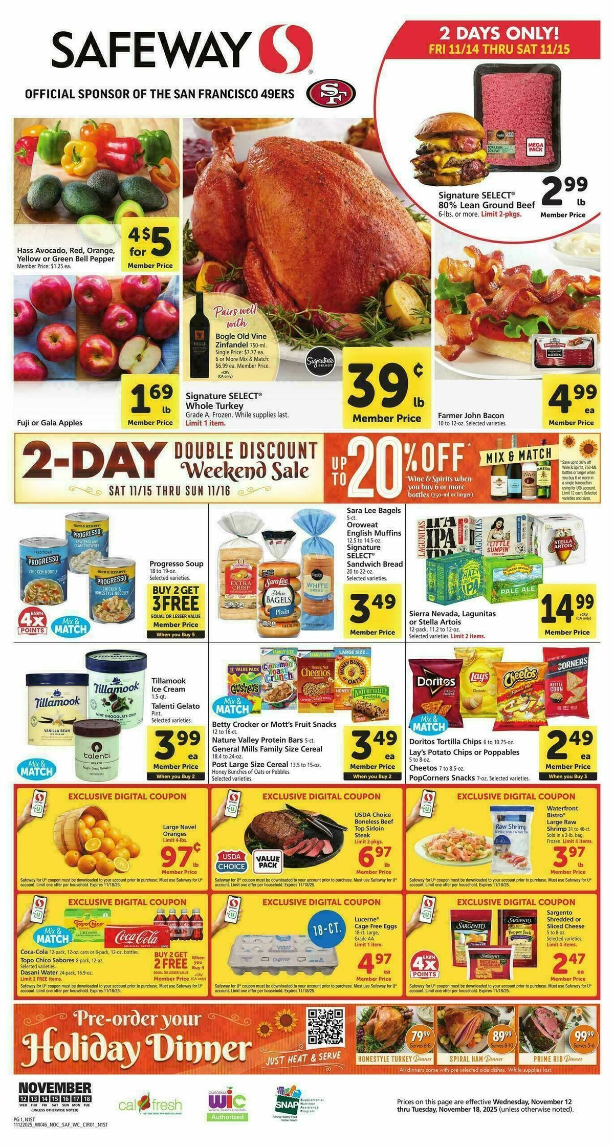 Safeway Weekly Ad from November 12
