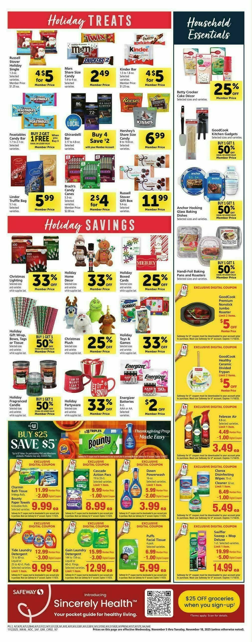 Safeway Weekly Ad from November 12