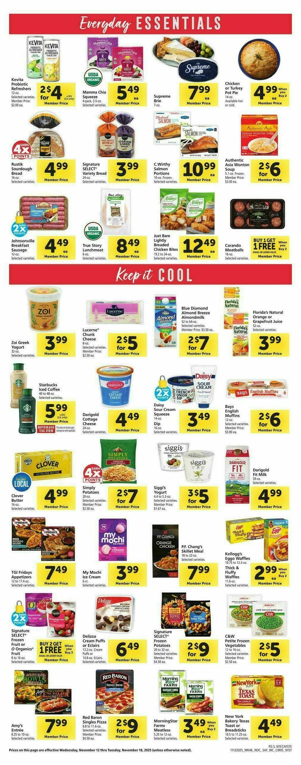 Safeway Weekly Ad from November 12